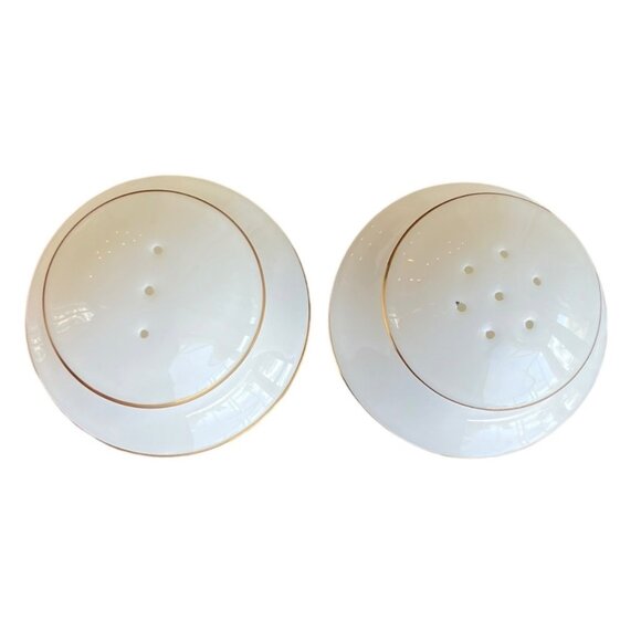 VTG Lenox Landmark Gold Classic Collection Laurel Band Salt & Pepper Set - Picture 11 of 16